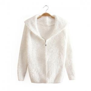 Thicken The Matching Color Stitch Hooded Cardigan..