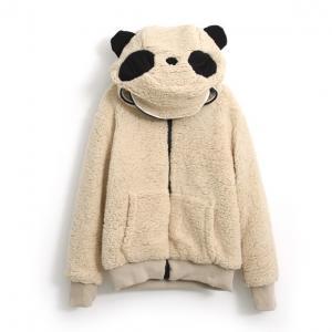 Korean Cute Cartoon Panda Warm Coat For Women..