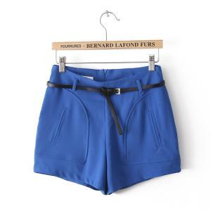 Cute Candy-colored Shorts With Belt [#1350]