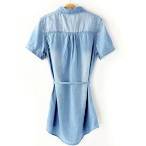 Denim Slim Fit Short Sleeve Dresses [#1491]