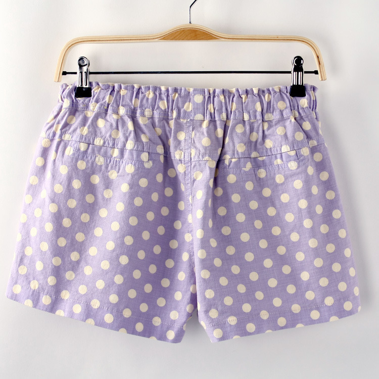 Small Freshtie Waist Stretch Cotton And Linen Shorts [1301] on Luulla